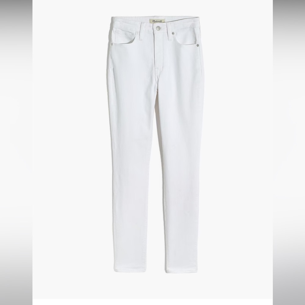 Madewell Curvy High Rise Skinny Jeans Pure White AJ185 27